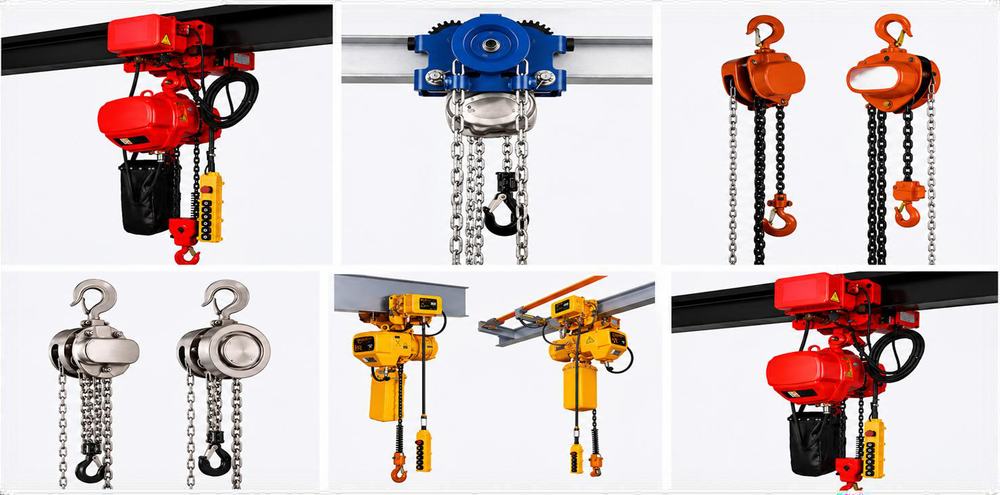 Wire rope and chain hoists