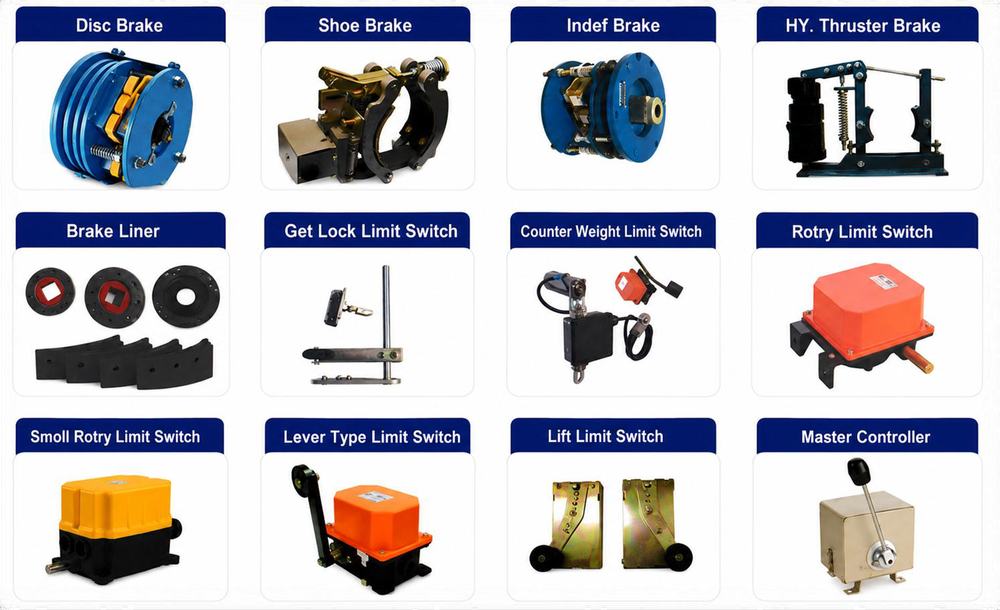 Crane components and parts