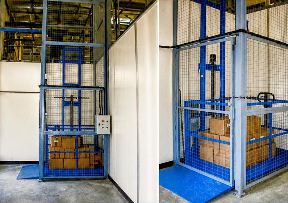 Vertical goods lifts